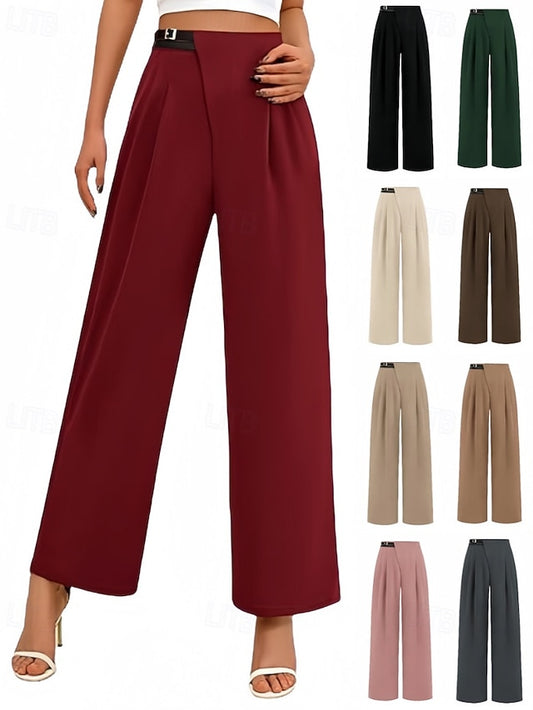 Women's Wide Leg Streetwear Casual Full Length Natural