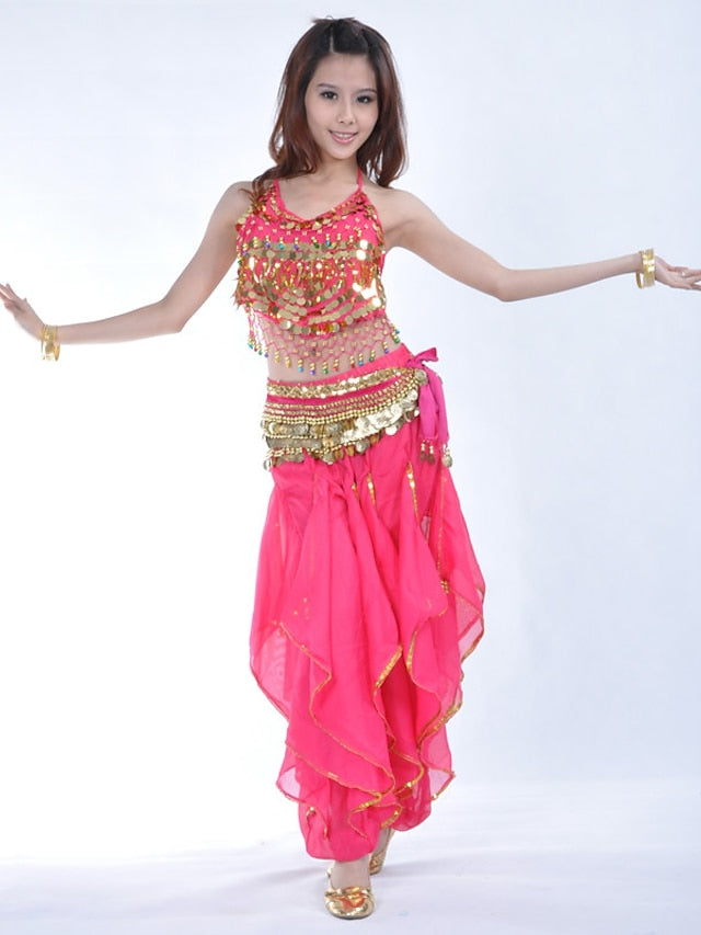 Belly Dance Top Coin Beading Sequin Women's Performance