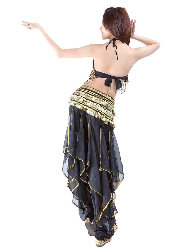 Belly Dance Top Coin Beading Sequin Women's Performance