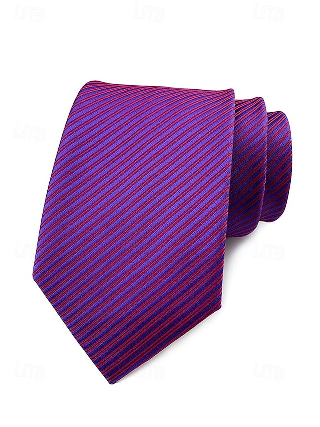 Men's striped tie satin