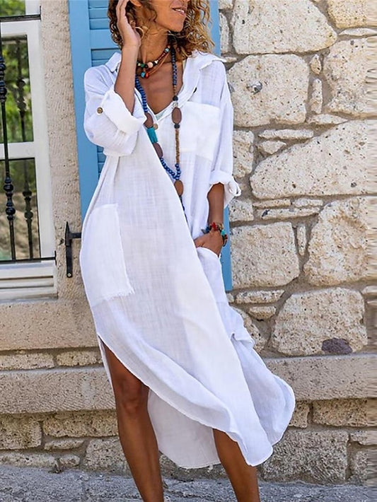 Women's Black White Pink Summer Spring Maxi Dress 100%