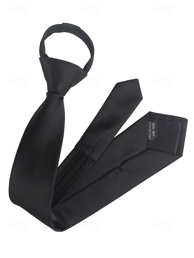 Ties Men's Pre-Tied Narrow - Stripes Classic and Zip