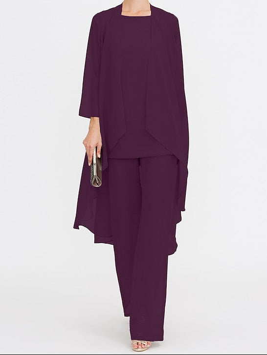 Wedding Mother 3 Piece Pantsuit the of Bride Beach