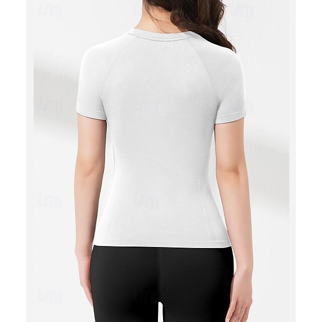 Women's Petite Raglan T Shirt Sports T-Shirt Tunic Seamless