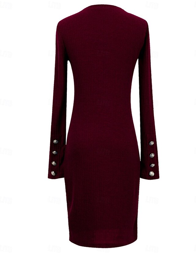 Women's Mini Dress Black Dress Cocktail Dress Sheath Dress