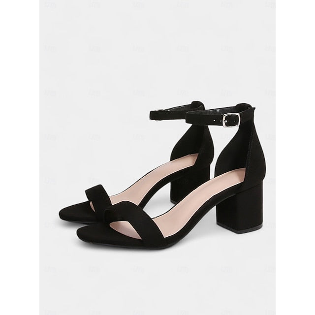 Ankle with Block Women's Stylish Glitter Gold Sandals Heel