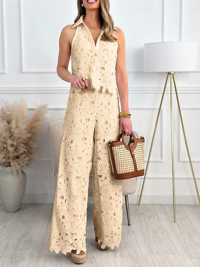 Women's 2 Pieces Fashion Streetwear Daily Camis Pants Sets