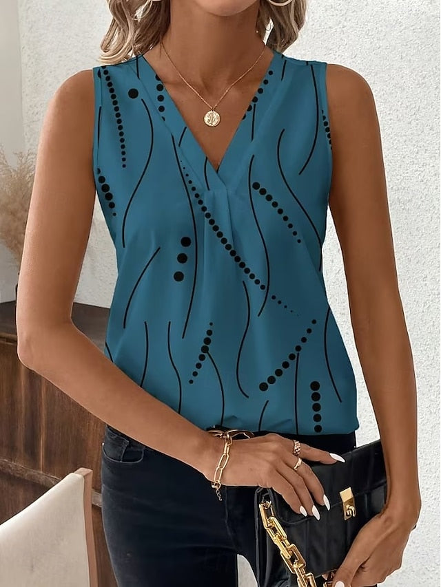 Women's Tank Top Graphic Geometric Abstract Elegant Vintage