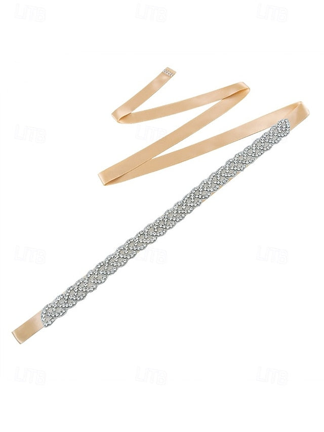 Bridal Waistband Elegant – Rhinestone Crystal Wedding