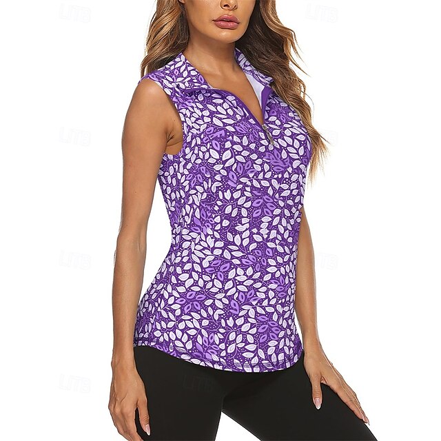 Women's Graphic Tropical Floral Botanical Sport Shirt Golf