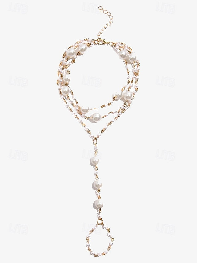 – Chain Ankle Foot Elegant Pearl Women's Bracelet