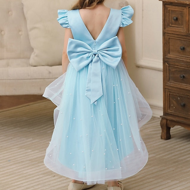 Girls' Kids Color Girl Flower Dress Party Solid