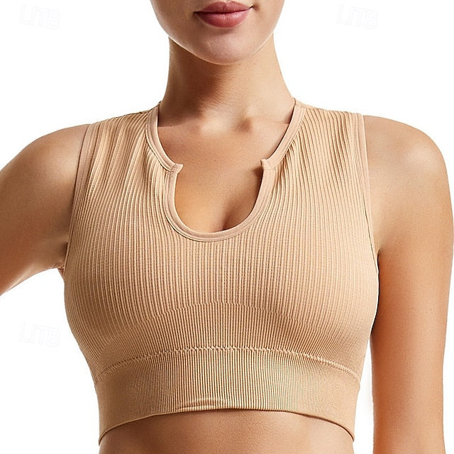 Women's Light Support Sports Bra Running Bra Wirefree