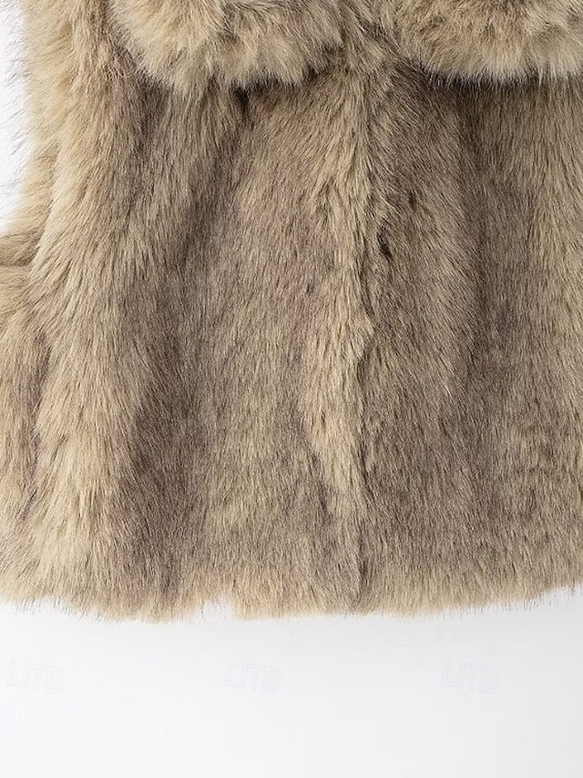 Furs Leathers Vest Faux Coat Fur Comfortable Women's