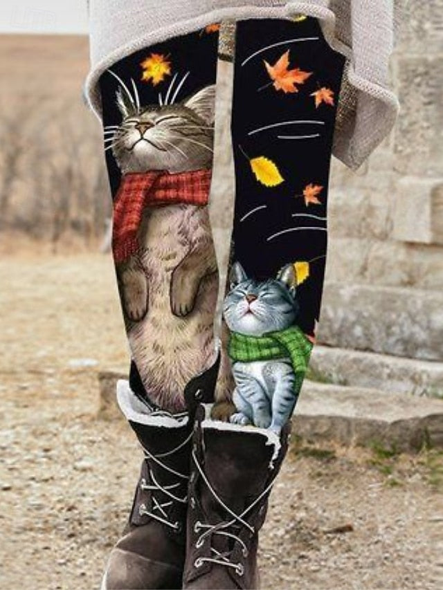 Women's Slacks Leggings Cozy Leggings Vacation Vintage