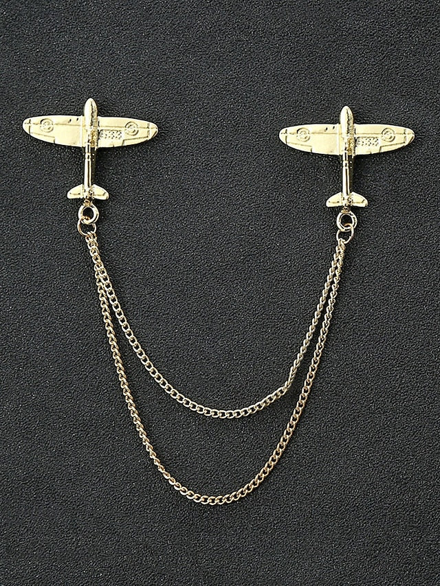 Pins Men's Alloy Reindeer – Elegant Christmas Collar