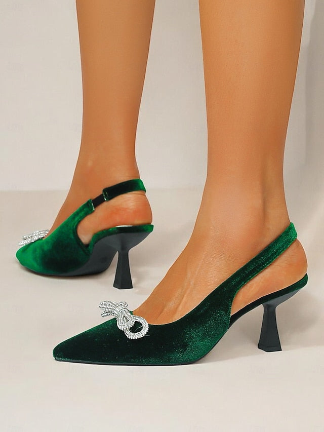 Velvet Toe – Women's Cocktail Pointed Heels Slingback