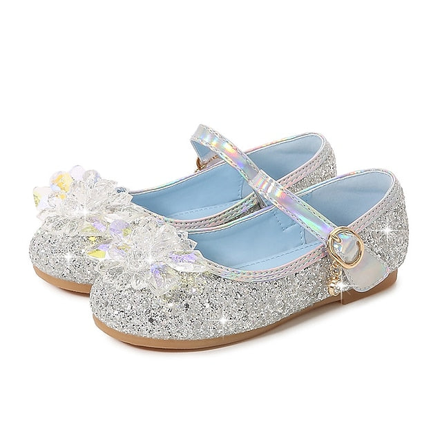 Portable Girls' Princess Walking Flats Leather PU Shoes