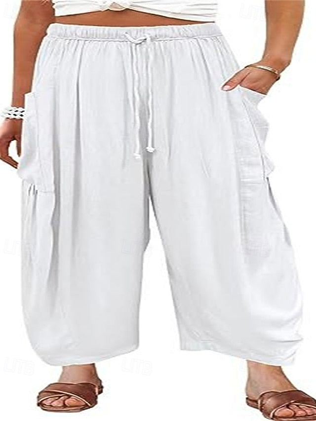 Women's Culottes Wide Leg Wide Leg Chinos Elegant Vacation