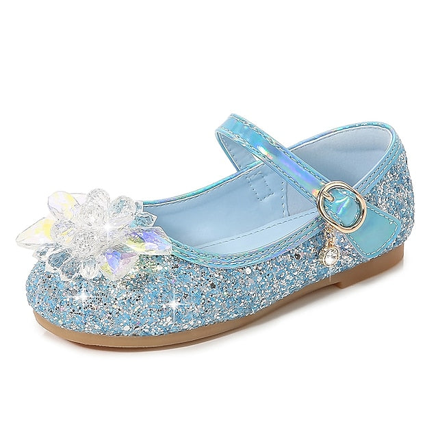 Portable Girls' Princess Walking Flats Leather PU Shoes