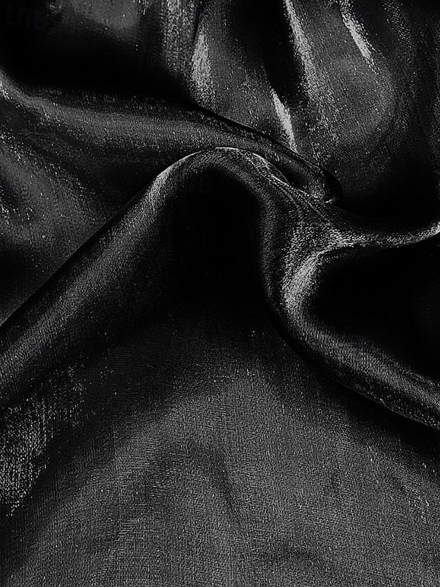 Women's Shirt Elegant Satin Top Blouse Ruched Plain Vintage