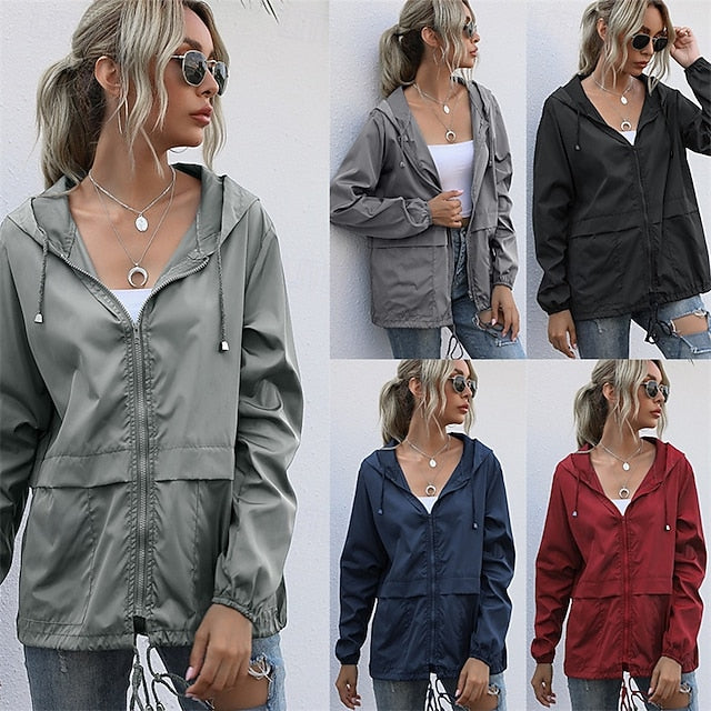 Women's Hiking Jacket Rain Jacket Raincoat Outdoor