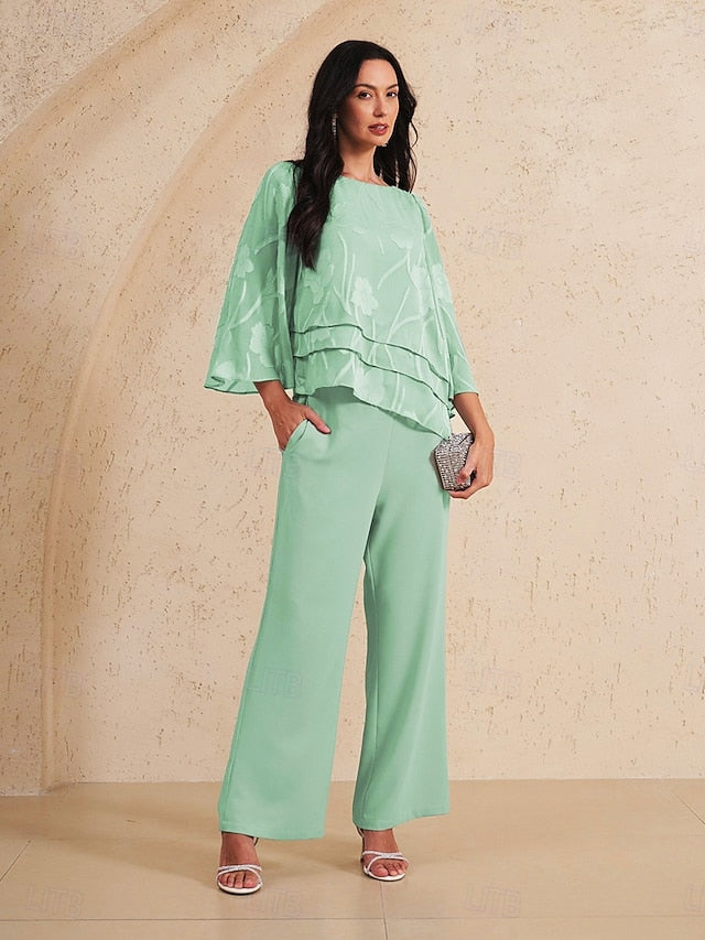 Women's Sheer Blouse Chiffon Tops Lace Asymmetric Hem