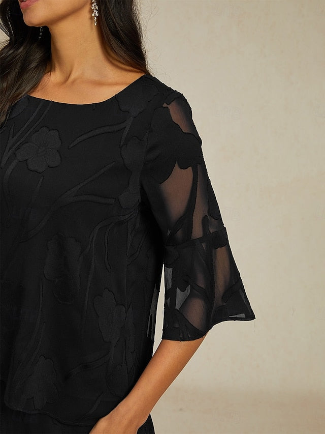Women's Lace Shirt Blouse Dressy Tops Chiffon Tops