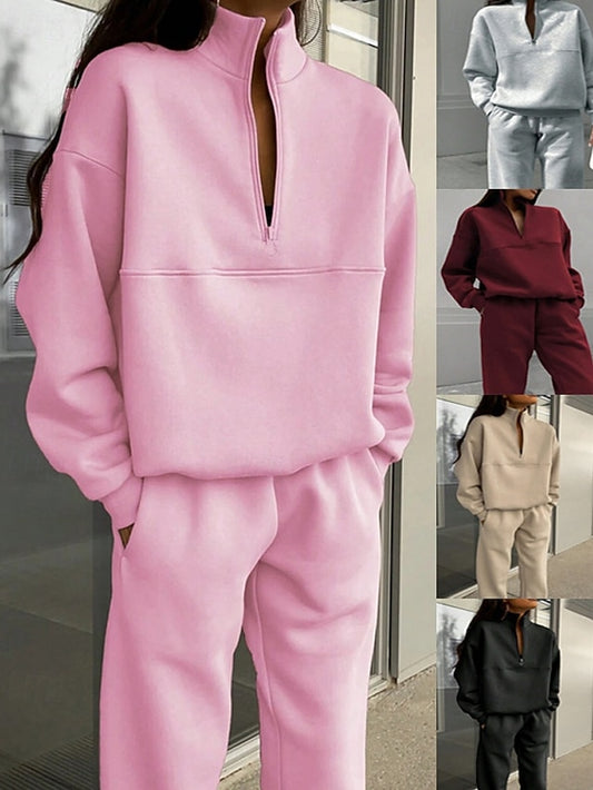 Women's Two Piece Sets Tracksuit Pants Sets Long Sleeve