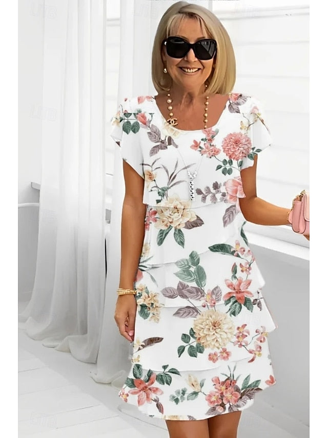 Women's Midi Dress Summer Dress Print Dress Elegant Daily
