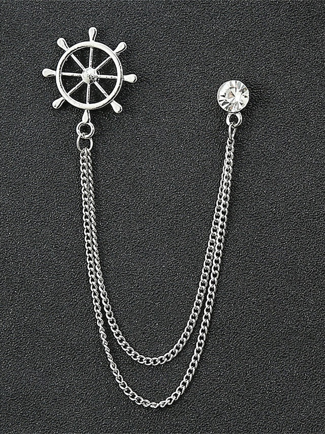 Pins Men's Alloy Reindeer – Elegant Christmas Collar