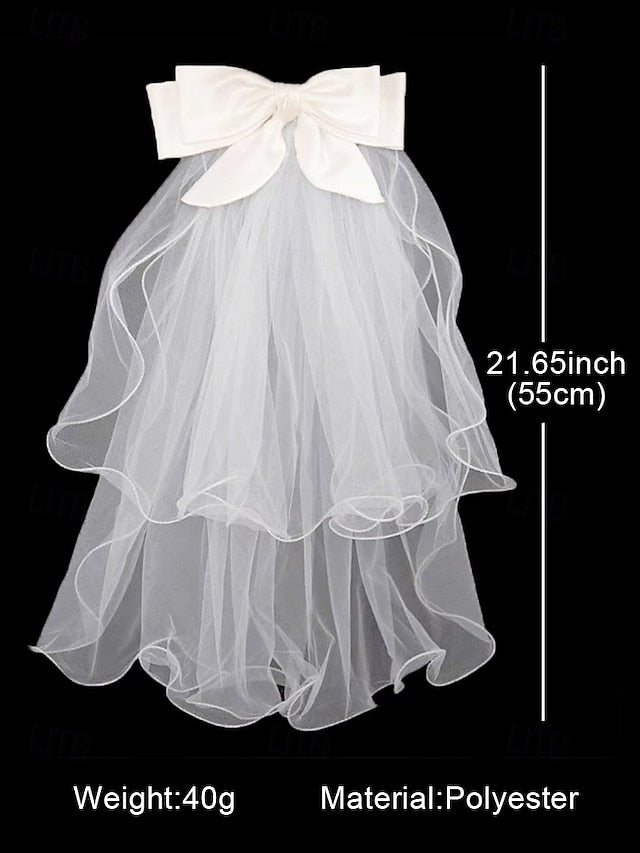 and Veil Satin Elegant Bridal Tulle Ivory Ribbon - Soft with