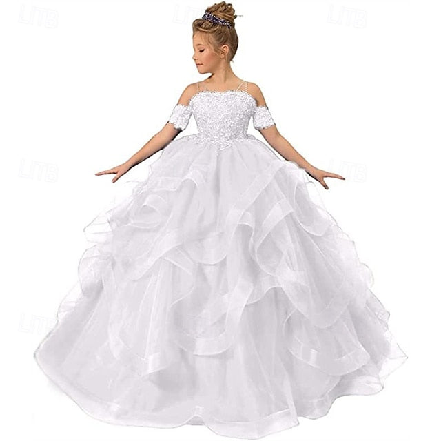 Princess Girl Girls' Flower Kid's Dress