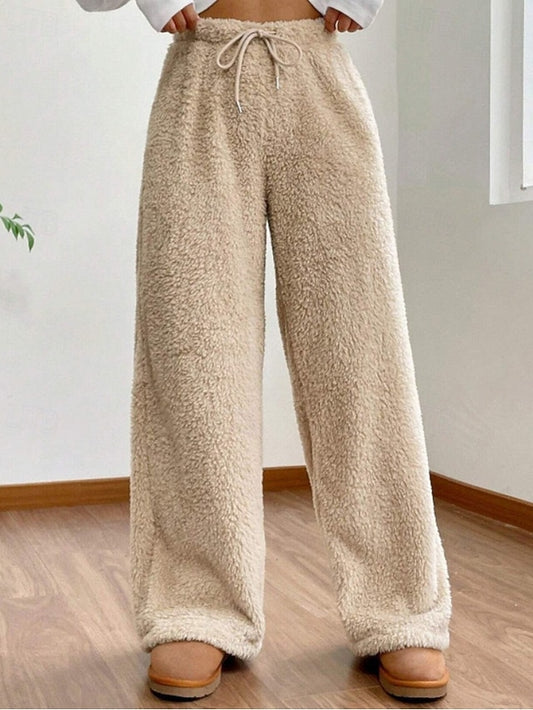 Women's Culottes Wide Leg Chinos Casual Full Length Mid