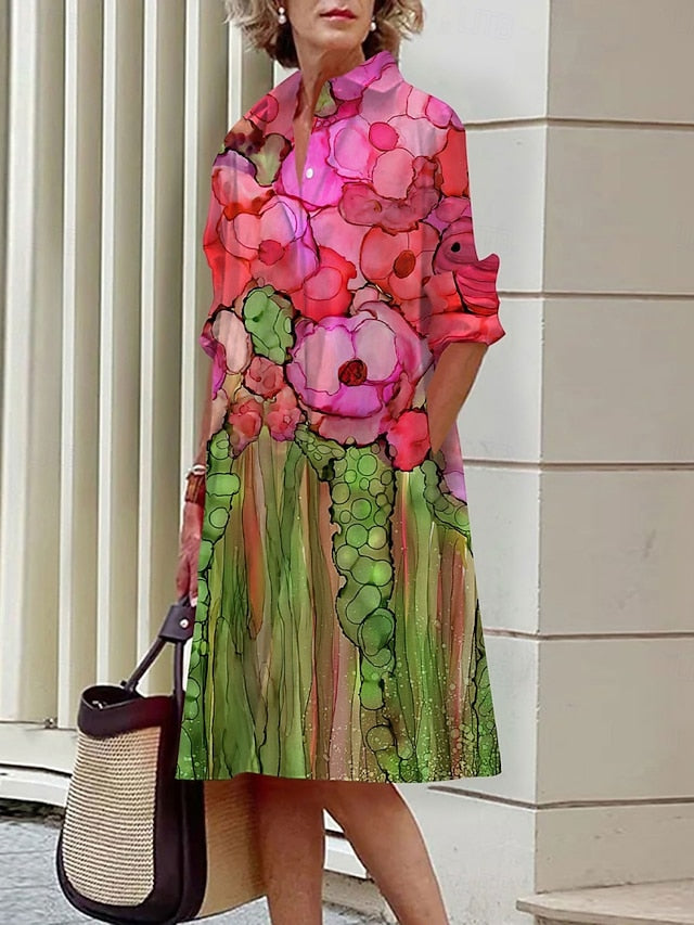 Women's Mini Dress Shirt Dress Casual Dress Summer Dress