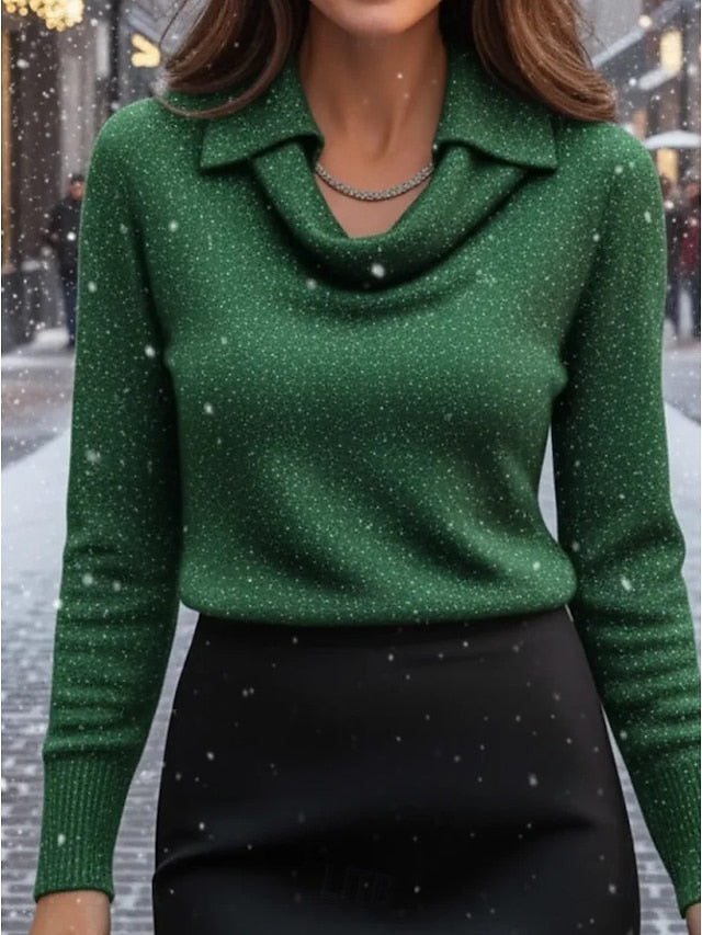 Women's Shirt Ruched Draped Ombre Graphic 3D Elegant