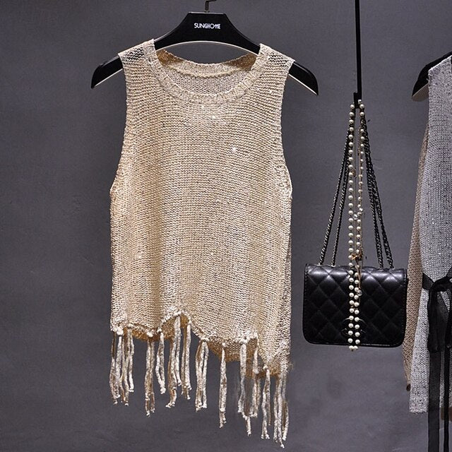 Women's Blouse Eyelet top Camisole Tank Top Hollow Out