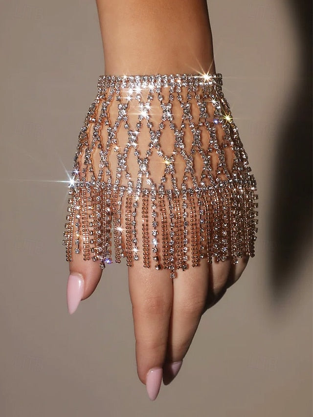 Women's Luxury Crystal Bracelet Chain – Rhinestone Hand