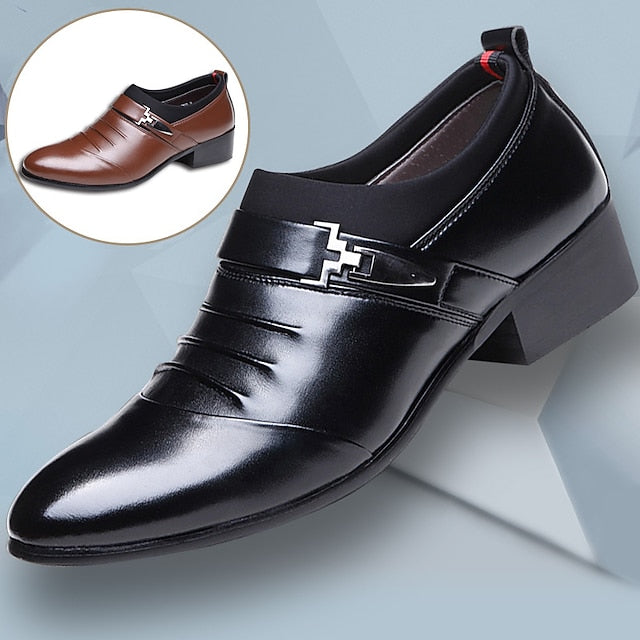 Faux Loafers Men's White Elegant Slip-On Fashion –