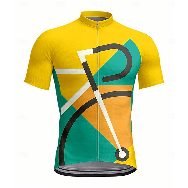 Men's Women's Cycling Jersey Graphic Geometric Short
