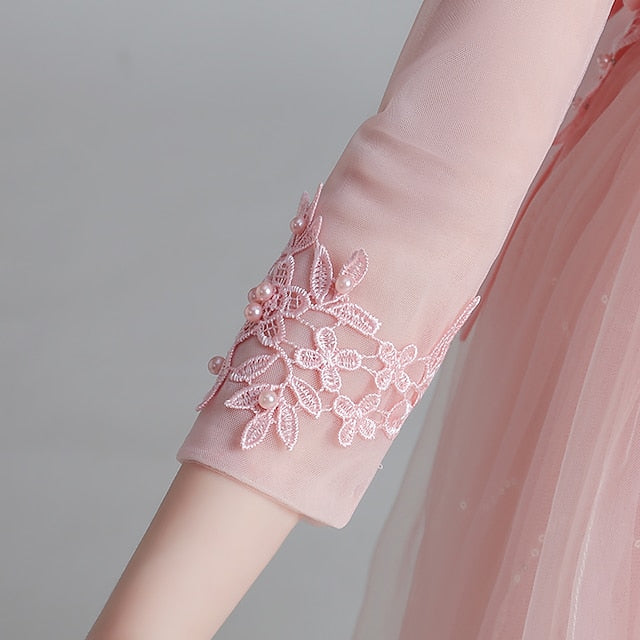 Floral Dress Long Sleeve Flower Girls' Kids Girl