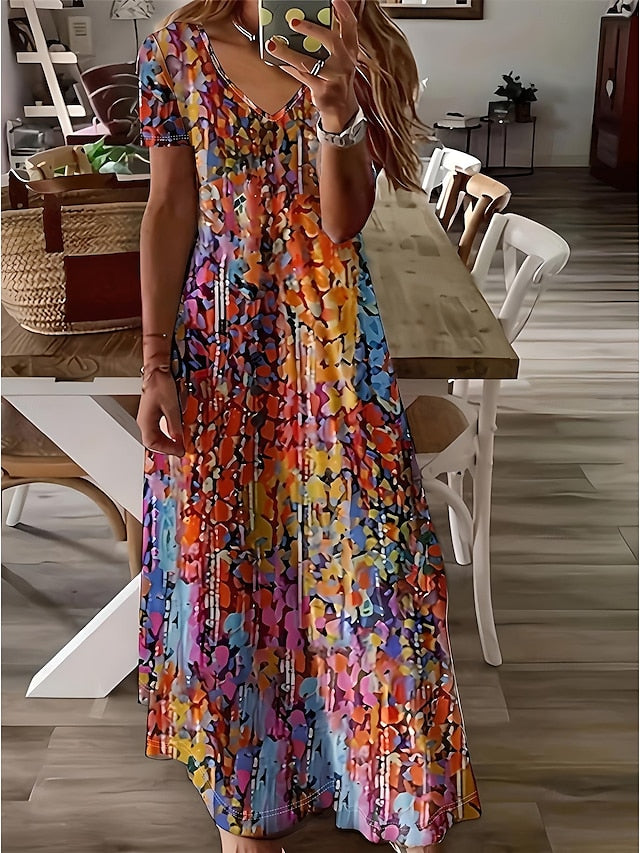 Women's Midi Dress Sundress A Line Dress Vacation Casual