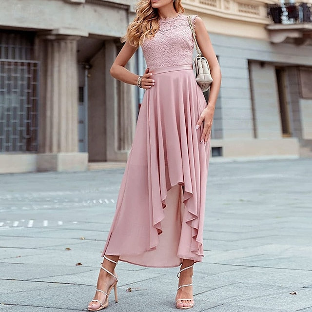 Women's Midi Dress Party Dress Cocktail Dress Wedding Guest