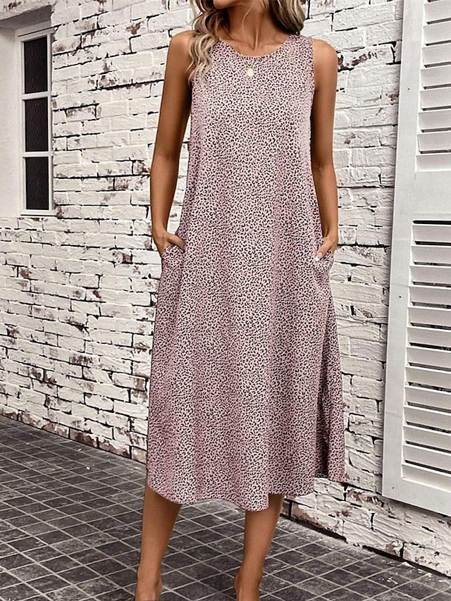 Women's Midi Dress Tank Dress Summer Dress Fashion Classic
