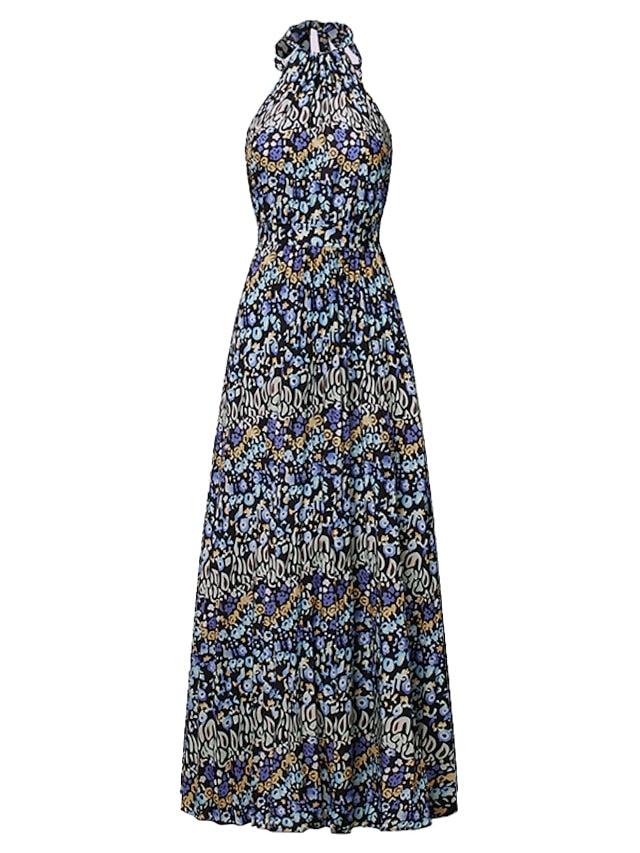 Women's Casual Dress Swing Dress Polka Dot Dress Long