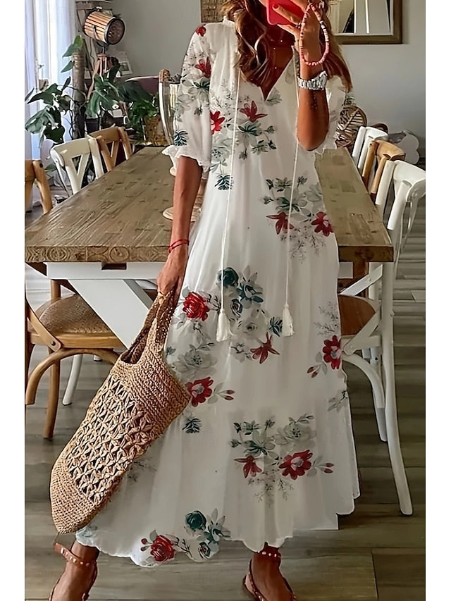 Women's Midi Dress Print Dress Fashion Daily Regular Fit