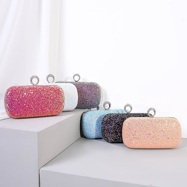 Bags Women's Leather Evening Bag Clutch Wristlet PU