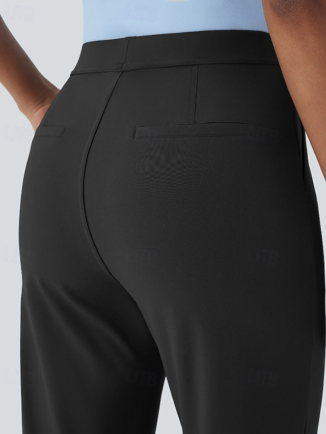 Women's Dress Pants Streetwear Casual Full Length Natural