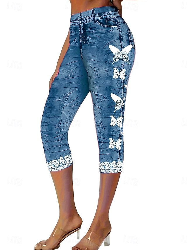 Women's Capri Pants Leggings Vacation Vintage Fashion