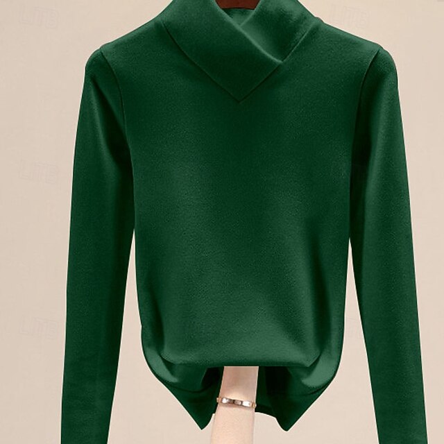 Women's Tight Tops Solid Color Plain Elegant Stylish